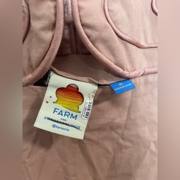 Farm Rio Linen Long Sleeve Cutout Mini Dress - Picture 6 of 8